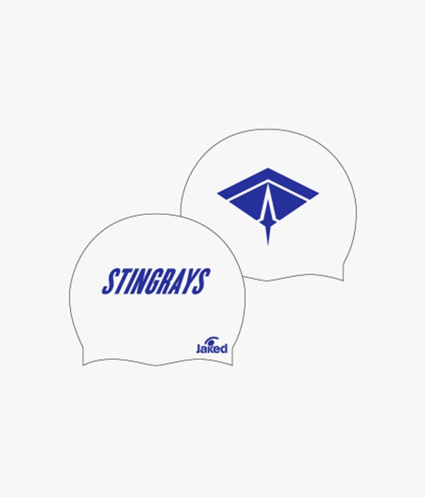 Stingrays Swimming Cap - White 2.0